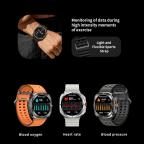 Pametni Sat Smart watch W7 Watch Ultra srebrni (bela silikonska narukvica) slika 2