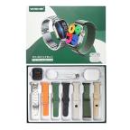 Pametni Sat Smart watch WS-80 ULTRA2 i bluetooth slusalice set (7 narukvica) slika 2