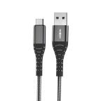 USB data kabal MOXOM MX-CB71 3A Type-C pleteni crni cena 2000 din slika