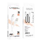 USB data kabal Comicell Superior CO-BX19 Fast 20W 3A Type C na Lightning 2m beli slika 7