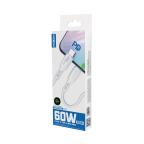 USB data kabal Moxom MX-CB134 PD 60W Type-C na Type-C 1m beli slika 2