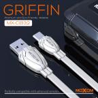 USB data kabal Moxom MX-CB32 2.4A lightning 1m beli slika 2