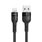 USB data kabal Moxom MX-CB184 3A lightning 1m crni cena 2000 din slika