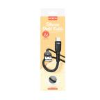 USB data kabal Moxom MX-CB184 3A lightning 1m crni slika 2