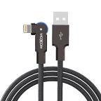 USB data kabal Moxom MX-CB210 180 Rotation 3A lightning 1.2m crni cena 1500 din slika