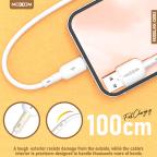 USB data kabal Moxom MX-CB183 3A Type C 1m beli slika 3