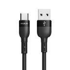 USB data kabal Moxom MX-CB184 3A Type C 1m crni cena 2000 din slika