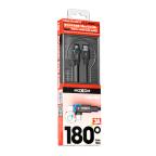 USB data kabal Moxom MX-CB210 180 Rotation 3A Type C 1.2m crni slika 4