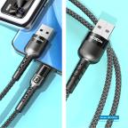 USB data kabal Moxom MX-CB126 3A Type C 1m crni slika 3