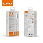 USB data kabal LDNIO LS541 2.1A Micro 1m beli slika 4