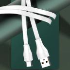 USB data kabal LDNIO LS551 2.1A Type-C 1m beli slika 2