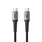 USB data kabal Superior SU-K102 pleteni Fast 60W 3A Type C na Type C 1m crni cena 1500 din slika