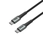 USB data kabal Superior SU-K103 pleteni Fast 100W 5A Type C na Type C 1m sivi slika 2