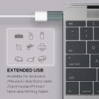 Adapter LDNIO LC140 USB na Type C sivi slika 4