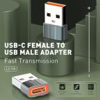 Adapter LDNIO LC150 Type C na USB sivi slika 3