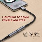 Adapter LDNIO LSY80i za slusalice iPhone Lightning na 3.5mm crni slika 5