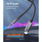 Adapter LDNIO LSY81i iPhone Lightning na 3.5mm muski beli 1m slika 6