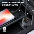 Auto punjac LDNIO C510Q PD/QC3.0 36W sa Type C kablom slika 15