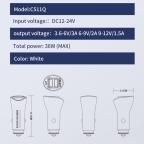 Auto punjac LDNIO C511Q 2xUSB QC3.0 5V/3A iPhone lightning slika 7