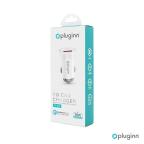 Auto punjac Pluginn PI-21S, PD 20W, QC 3.0 18W, sa lightning kablom beli slika 3