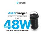 Auto punjac Teracell Evolution TC-13 PD 30W + USB QC3.0 18W, 48W (total) crni cena 2000 din slika