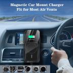 Auto stalak magnetic Magsafe punjac 15W crni slika 6