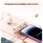 Power bank prenosiva baterija privezak 5000mAh Type C crna slika 3