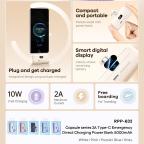 Power bank prenosiva baterija REMAX Capsule series RPP-632 2A Type C 5000mAh siva slika 2