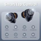 Bluetooth slusalice Airpods T-phox Y600 belo sive HQ slika 7