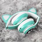 Bluetooth slusalice Cat Ear mint slika 2