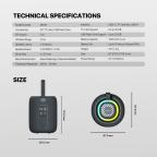 Bluetooth zvucnik Fantech BS157 NeraBox sivi slika 11