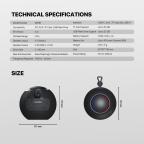 Bluetooth zvucnik Fantech BS161 NeraBox sivi slika 12