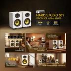 Bluetooth zvucnik Fantech FBB301 Hako Studio beli slika 4
