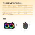 Bluetooth zvucnik Fantech NP01 NeraParty crni slika 10