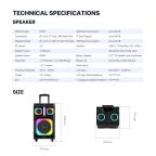 Bluetooth zvucnik Fantech NP03 NeraParty crni slika 11
