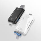 Citac kartica USB JWD 6u1 OTG crni slika 4