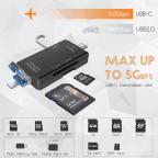 Citac kartica USB JWD 6u1 OTG crni slika 6