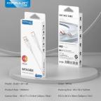 Data kabl KONFULON DC64, 3A, USB iPhone Lightning beli 1m slika 5