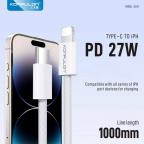 Data kabl KONFULON DC81 27W Type C na iPhone lightning beli 1m slika 2