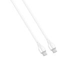 Data kabl LDNIO LC121-C 65w, Type C na Type C beli 1m slika 2