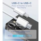 Data kabl LDNIO LC902-C 65W Type C na Type C beli 2m slika 3