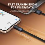 Data kabl LDNIO LS241 50W Fast Automatic Power OFF iPhone lightning crni 1m slika 2