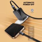 Data kabl LDNIO LS241 50W Fast Automatic Power OFF iPhone lightning crni 1m slika 4