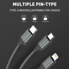 Data kabl LDNIO LS441 iPhone lightning sivi 1m slika 4