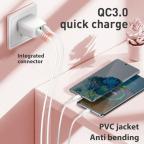 Data kabl LDNIO LS841 25W Fast Type C beli 1m slika 3