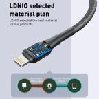 Data kabl LDNIO LS851 25W Fast Type C sivi 1m slika 8