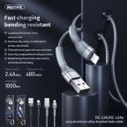 Data kabl REMAX RC-124i  2.4A iPhone lightning crni slika 2