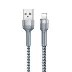 Data kabl REMAX RC-124i  2.4A iPhone lightning sivi cena 1000 din slika