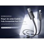 Data kabl REMAX RCC-168 Lyncharge Series 60w 4-in-1 Zinc Alloy  crni slika 2