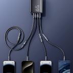 Data kabl REMAX RCC-168 Lyncharge Series 60w 4-in-1 Zinc Alloy  crni slika 4
